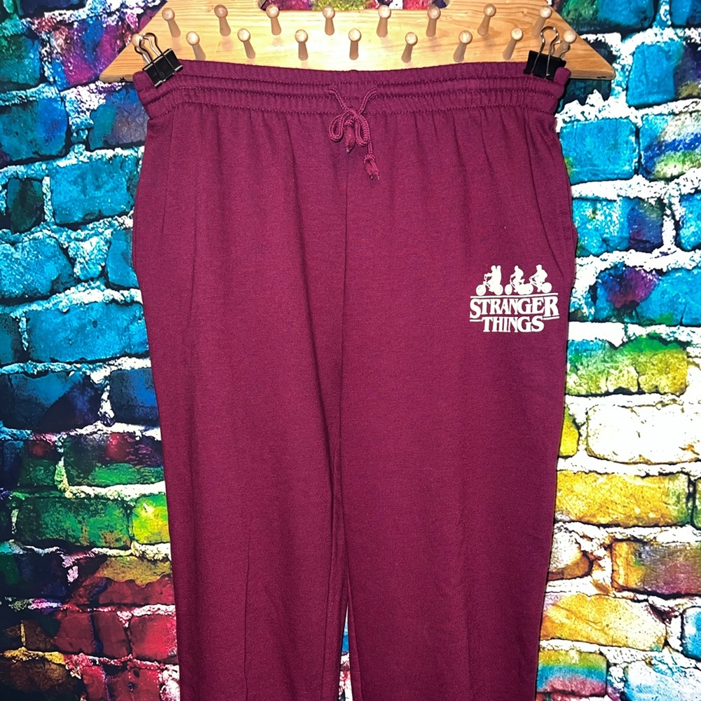 Stranger things sweatpants size XL